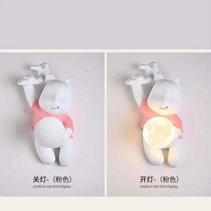 Applique murale ours moderne pour chambre d’enfants et salon — LZ4X9T2