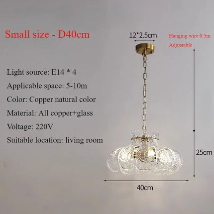 Lustre suspension en verre pour décoration intérieure moderne — LZ4X9P2