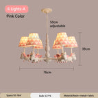 6 lumières rose A / 3 Température de couleur