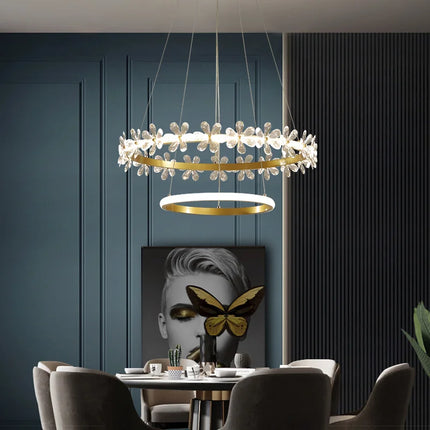 Lustre cristal moderne pour éclairage intérieur tendance — LZ4X9M