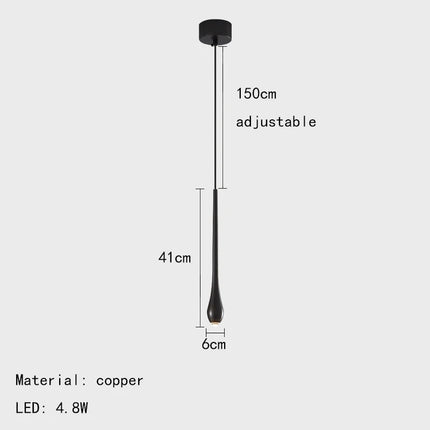 Suspension LED moderne à intensité variable en laiton et cuivre — LZ4N7Q2
