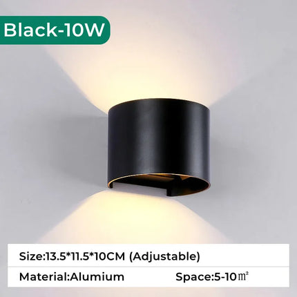 Applique murale LED RGB étanche avec capteur de mouvement compatible Tuya — LZ4P9XQ