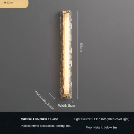 Applique murale LED en verre pour intérieur contemporain — LZ4X9P2