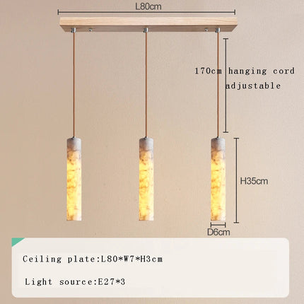 Suspension LED en marbre au design moderne et luxueux — LZ4X9P