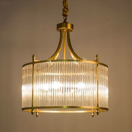 Plafonnier en verre et cuivre doré au design moderne pour intérieur — LZ4X9T