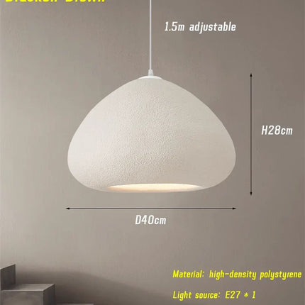 Suspension LED artisanale style nordique Wabi-Sabi — LZ7XQ2
