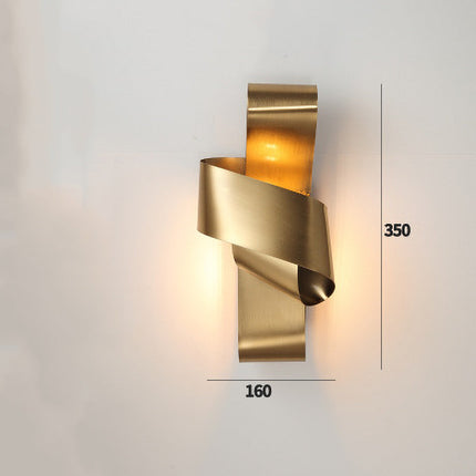 Applique murale design dorée forme nœud Ilba — LZ4X9P2