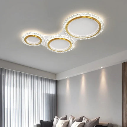 Lustre moderne en cristal pour éclairage élégant — LZ7XQ2