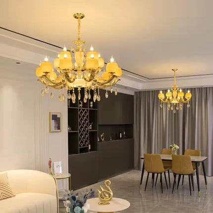 Lustre suspension rétro en alliage de zinc pour ambiance chaleureuse — LZ4X9M2