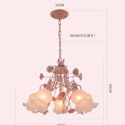 Lustre rose pour une ambiance lumineuse et douce enfantine — LZ4X9T