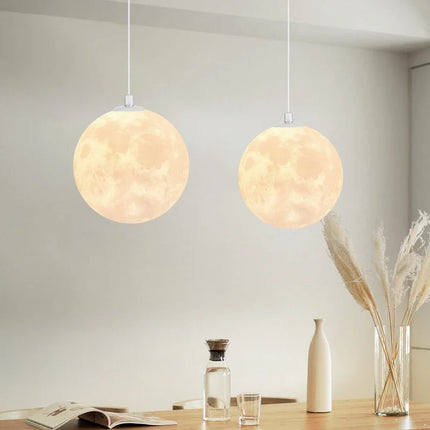 Lustre suspension nordique 3D imprimé lune pour enfants personnalisé — LZQ7D2