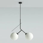 2 Lights Black White / Neutral Light