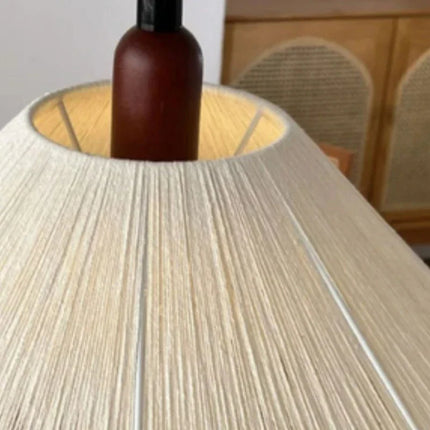 Suspension en bois avec corde de chanvre style naturel — LZ4D7Q9