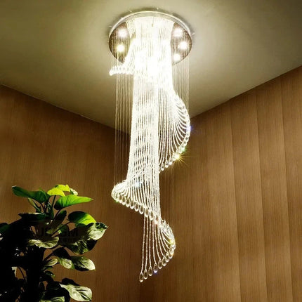 Lustre moderne en cristal avec éclairage LED intégré — LZ4P9XQ