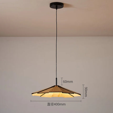 Suspension wabi-sabi en noyer fait main pour décoration intérieure — LZ7QX2
