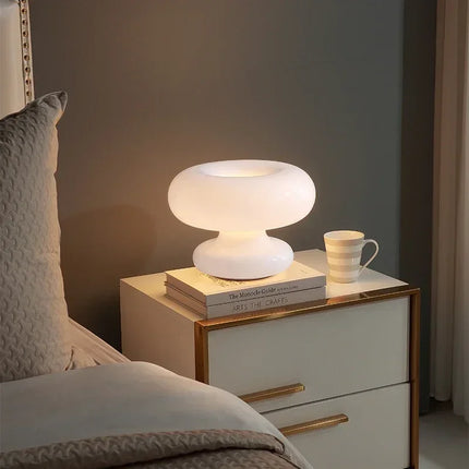 Lampe de chevet circulaire en verre au design tendance — LZ4P9XQ