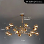 14 têtes ambre / Avec des ampoules LED / CHINE