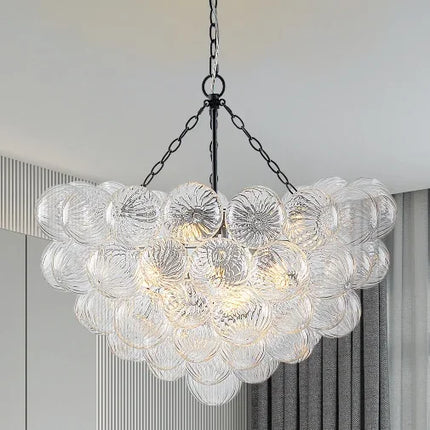 Lustre suspension en verre à bulles pour intérieur moderne et élégant — LZ4X9J