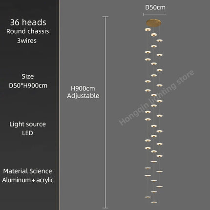 Lustre LED moderne pour éclairage intérieur élégant — LZ4X9P2