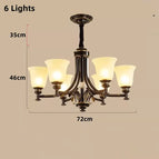 Lustre à 6 lumières / Lumière naturelle