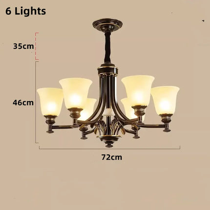 Lustre suspension vintage industriel en cuivre style nordique — LZ7D4Q