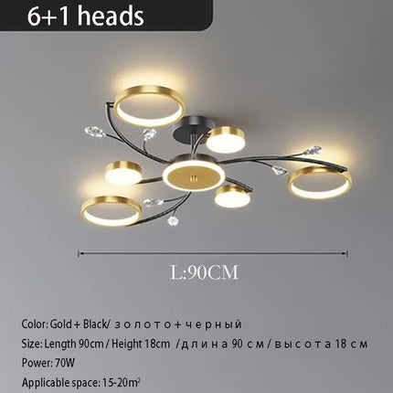 Lustre nordique élégant pour éclairage intérieur lumineux — LZ4P9XJ