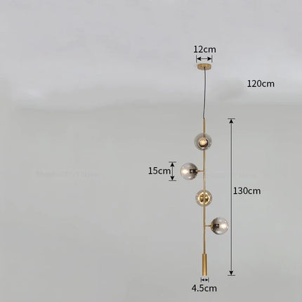 Suspension nordique en verre pour salon contemporain — LZ4XJ9