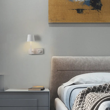 Applique murale nordique avec interrupteur et port USB intégré — LZ4X9P2