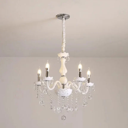 Lustre suspension tube incurvé en verre style nordique cristal — LZ4X7Q9