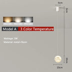 Modèle A / AC220V-240V / 3 Température de couleur