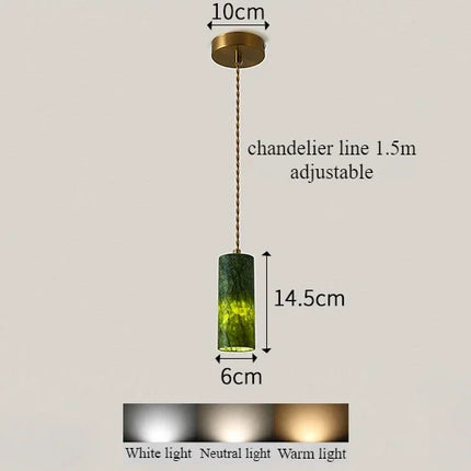 Lustre en jade naturel au style médiéval rétro pour intérieur — LZ4X9P2Q