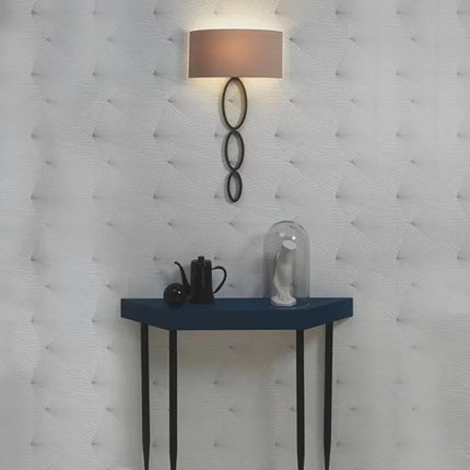 Applique murale Caserta en tissu cercle pour décoration intérieure — LZ4D9Q7