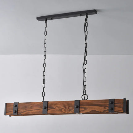 Suspension vintage style grenier américain en bois pour salle à manger et magasin — LZ4X9J