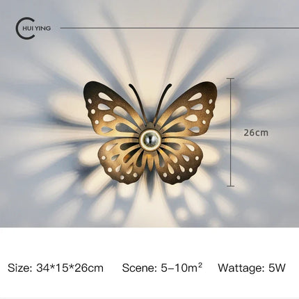 Applique murale LED nordique en fer pour intérieur élégant — LZ4X9P2
