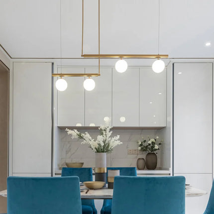Lustre suspension moderne avec abat-jour en verre style nordique — LZ4P9XQ