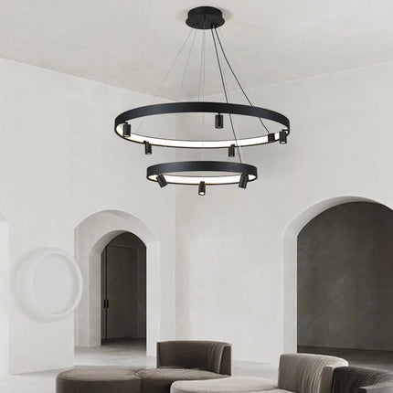 Suspension LED circulaire au design nordique moderne — LZ4X9P