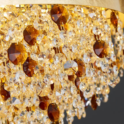 Lustre moderne en cristal LED à intensité variable — LZ4X9P2Q