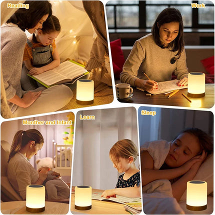 Lampe de table tactile LED RVB avec capteur pour bureau et chambre — LZ4P9XQ