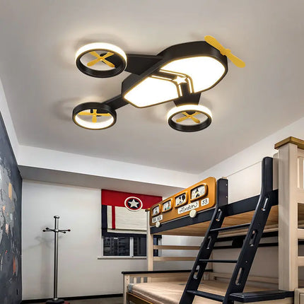 Plafonnier lumineux en forme d’avion pour chambre garçon — LZ4X9M