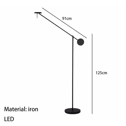 Lampadaire LED minimaliste rotatif pour lecture — LZ4X9T1