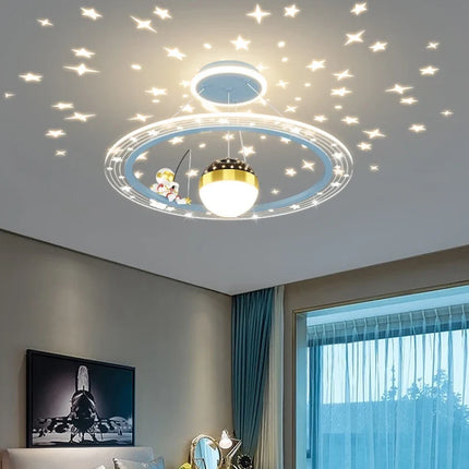 Lustre LED rond à gradation pour chambre d’enfant — LZ4X9T1