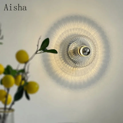 Applique murale LED en verre au design minimaliste pour intérieur moderne — LZ4X9T
