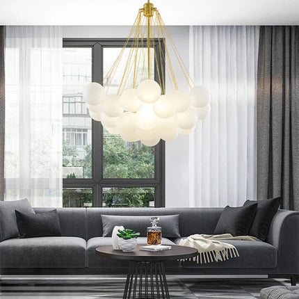 Suspension en verre au design nordique pour décoration intérieure de luxe — LZ4X9T2