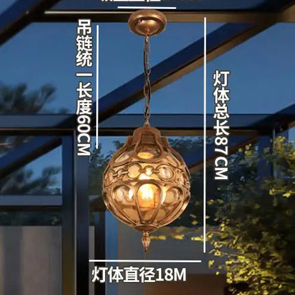 Suspension en verre pour décoration intérieure et extérieure — LZ4X9T2