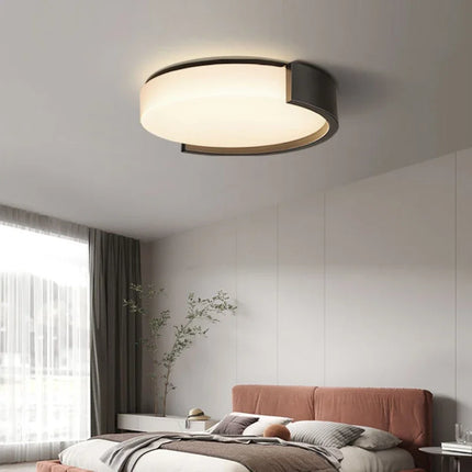Plafonnier LED rond style nordique pour allées variées — LZ4X9P2