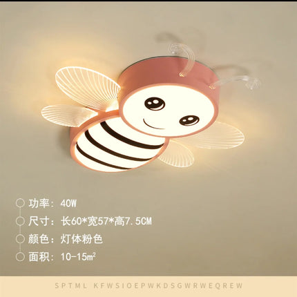 Plafonnier LED motif petite abeille pour décoration maternelle moderne — LZ4X9Q