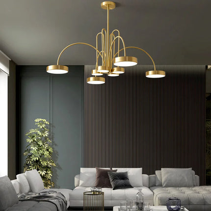 Lustre suspension en cuivre style nordique chic — LZ4X7Q2