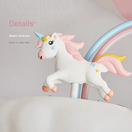 Lustre licorne pour enfants avec télécommande — LZ4G7N1