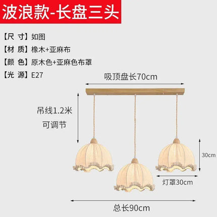 Lustre suspension nordique en coton et lin — LZ4X9P2