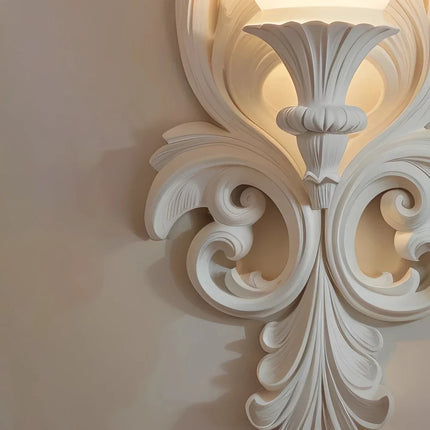 Applique murale sculptée style rétro français décoratif nordique — LZ4D9X2